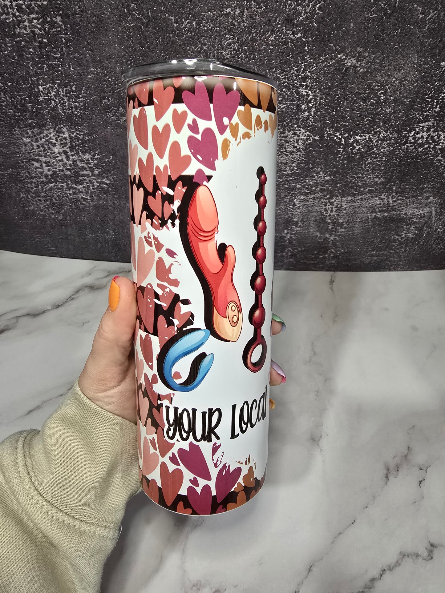 Imperfect * 20oz Straight Tumbler | Hockey Mom