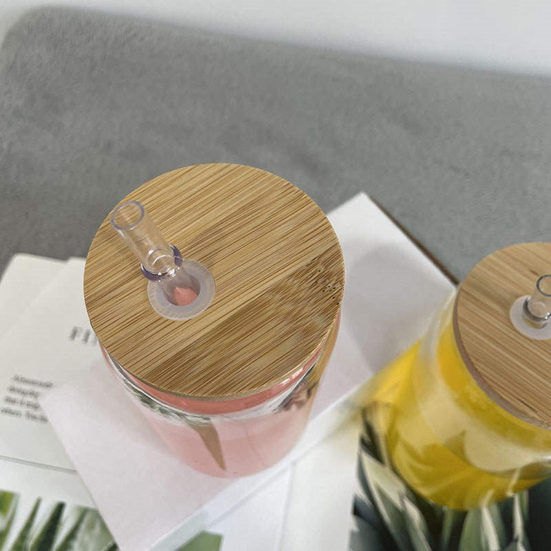 Verre style canette 16oz | Can Glass 16oz | Givré | Fleurs minimalistes