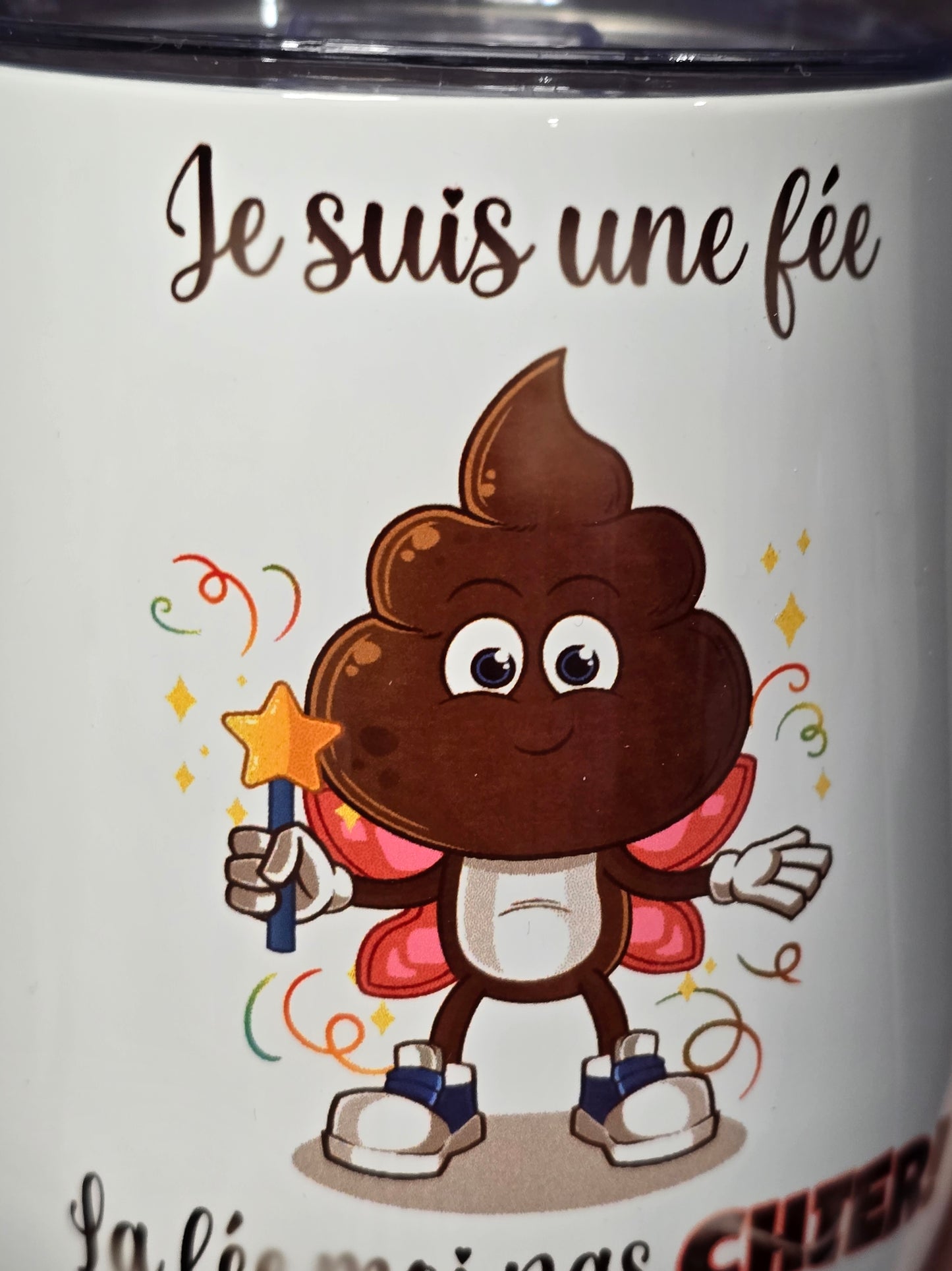 Imparfait * Verre à Vin Isothermique 12oz | La fée moi pas chier ! (2)