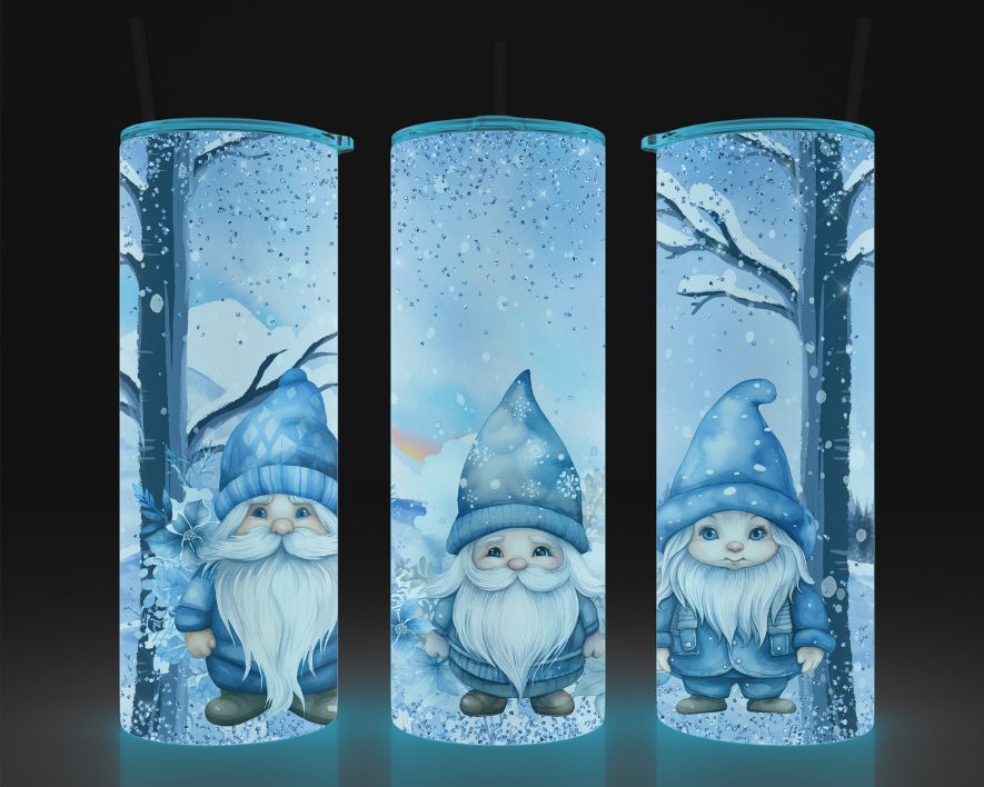 Tumbler (Gobelet) | Gnomes bleus d'hiver