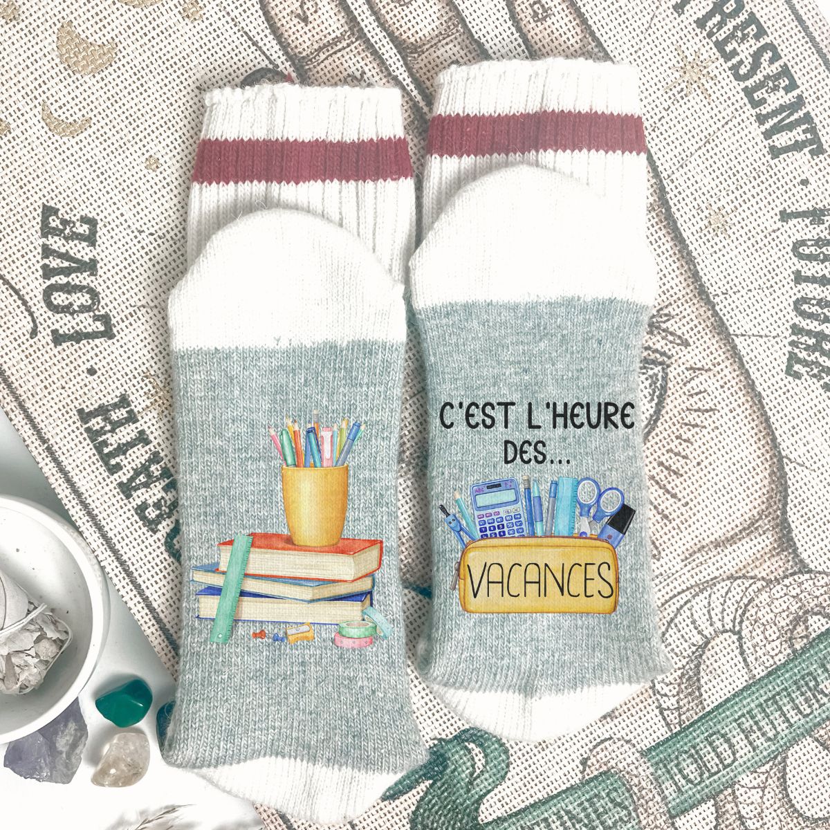 Ensemble-cadeau pour Enseignant.e | Tumbler (gobelet) 20oz et chaussettes