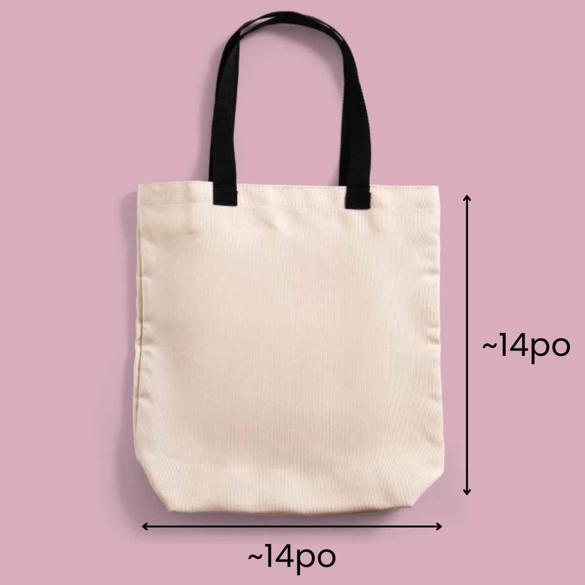 Sac Tote Bag Vierge Cricut 34 cm x 35,5 cm (13,5" x 14") - Compatible Sublimation & Infusible Ink