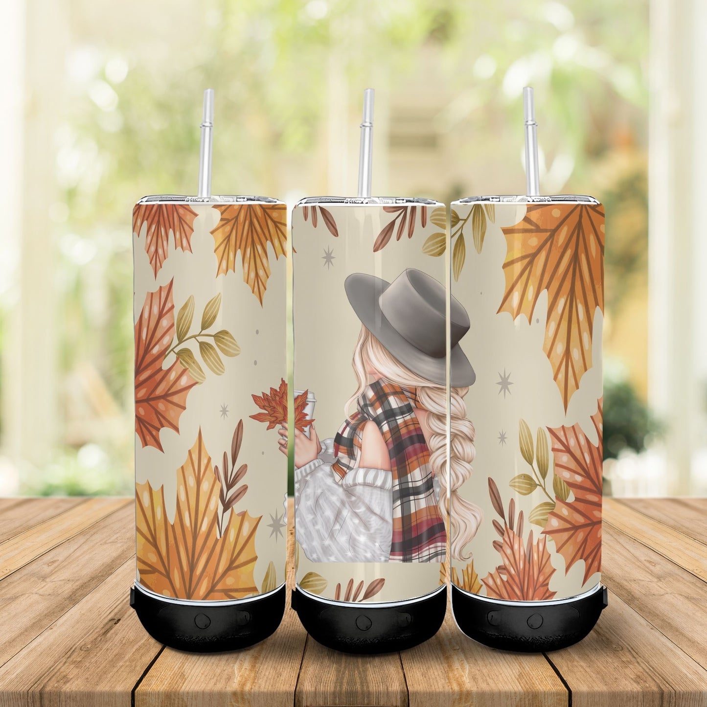 Tumbler (Gobelet) | Fille d'automne (Cheveux Bruns, Blonds ou Roux)