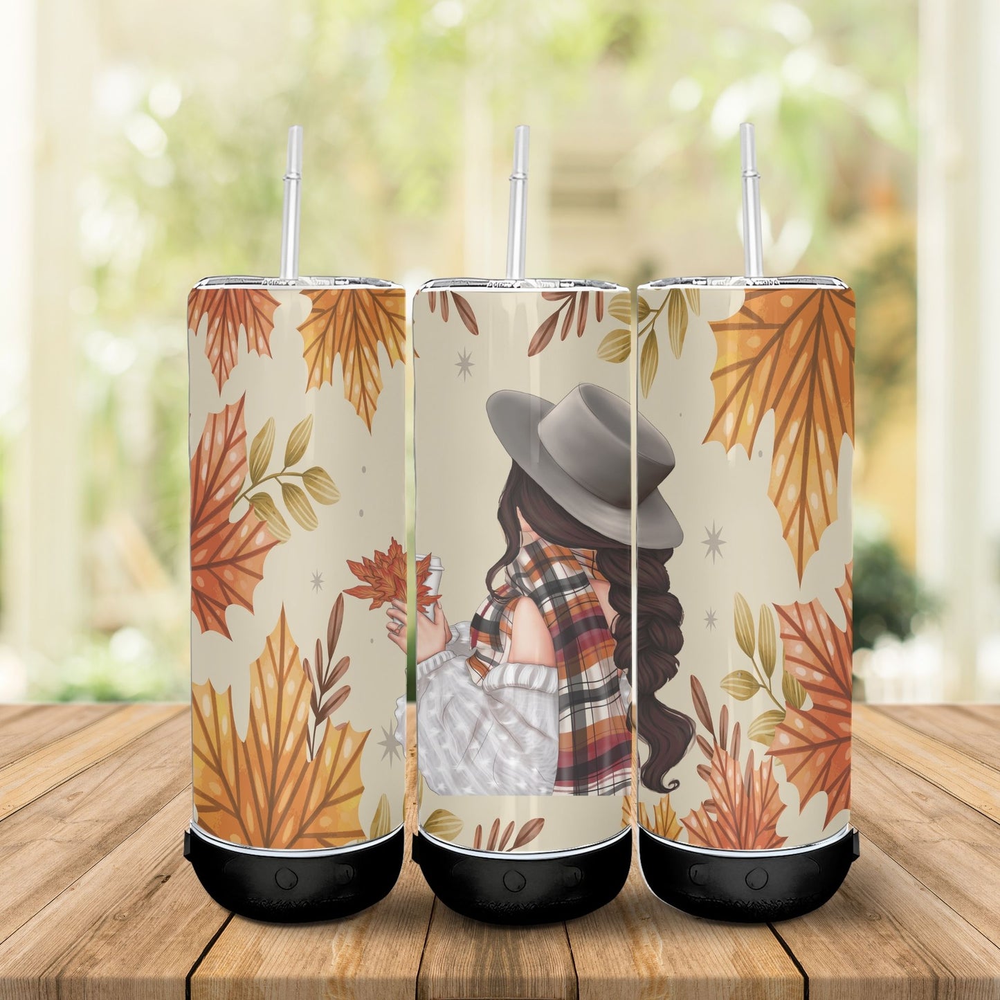 Tumbler (Gobelet) | Fille d'automne (Cheveux Bruns, Blonds ou Roux)