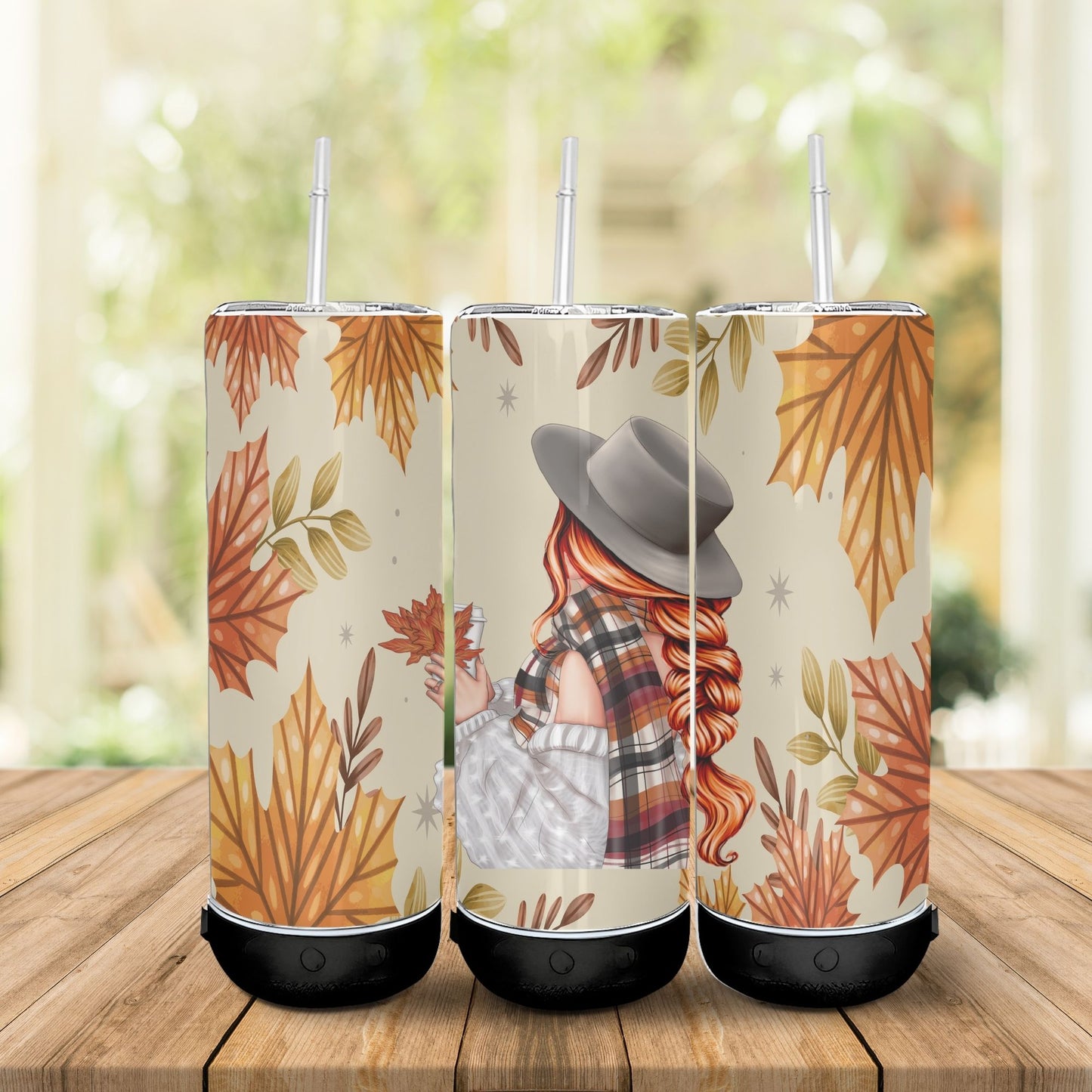 Tumbler (Gobelet) | Fille d'automne (Cheveux Bruns, Blonds ou Roux)