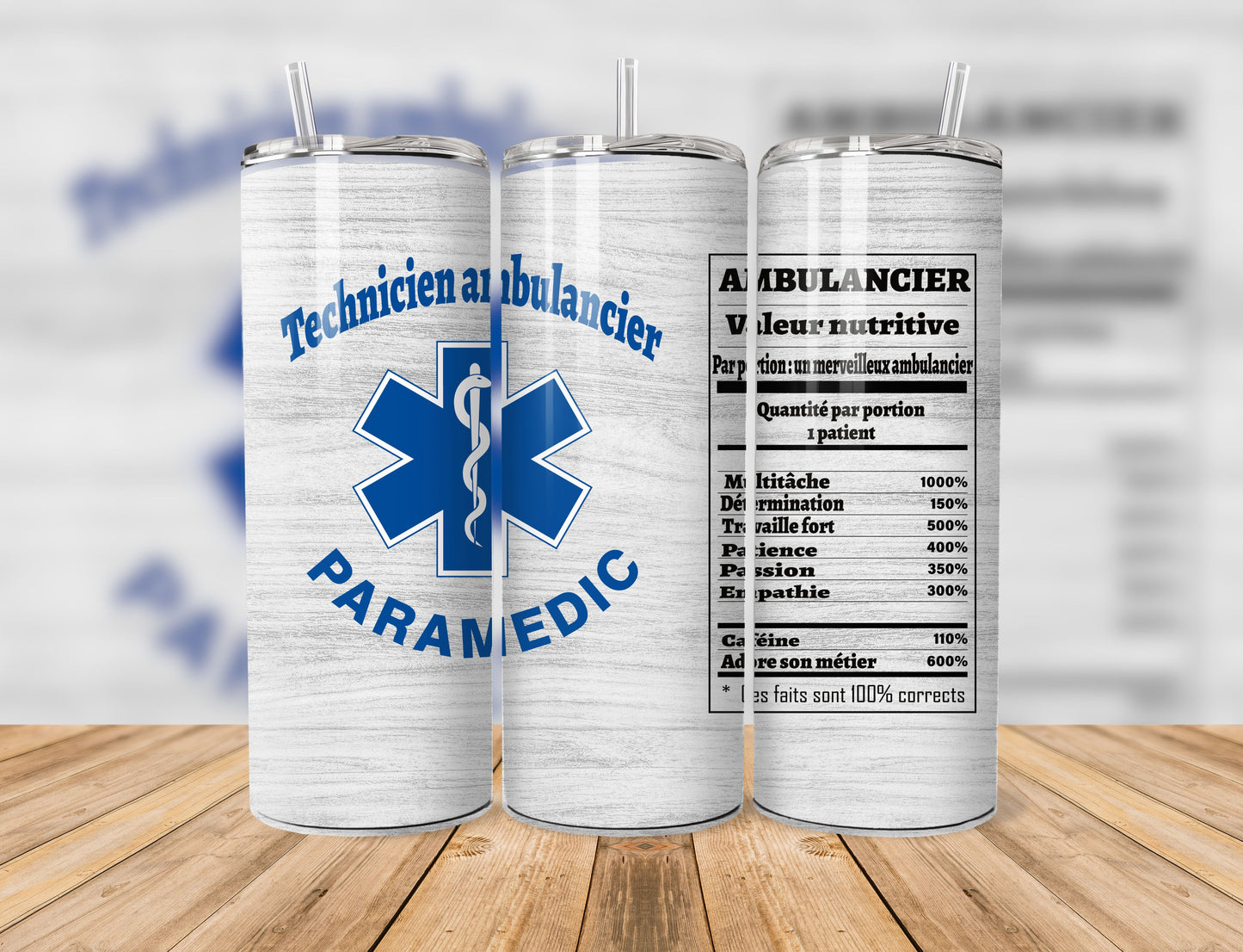 Tumbler Straight 20oz | Ambulance Technician (Values)