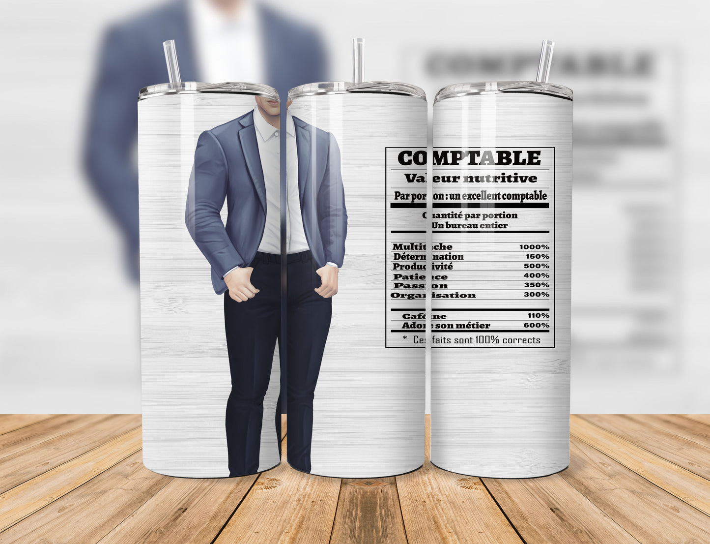 Tumbler (Gobelet) | Comptable Masculin (Valeurs)