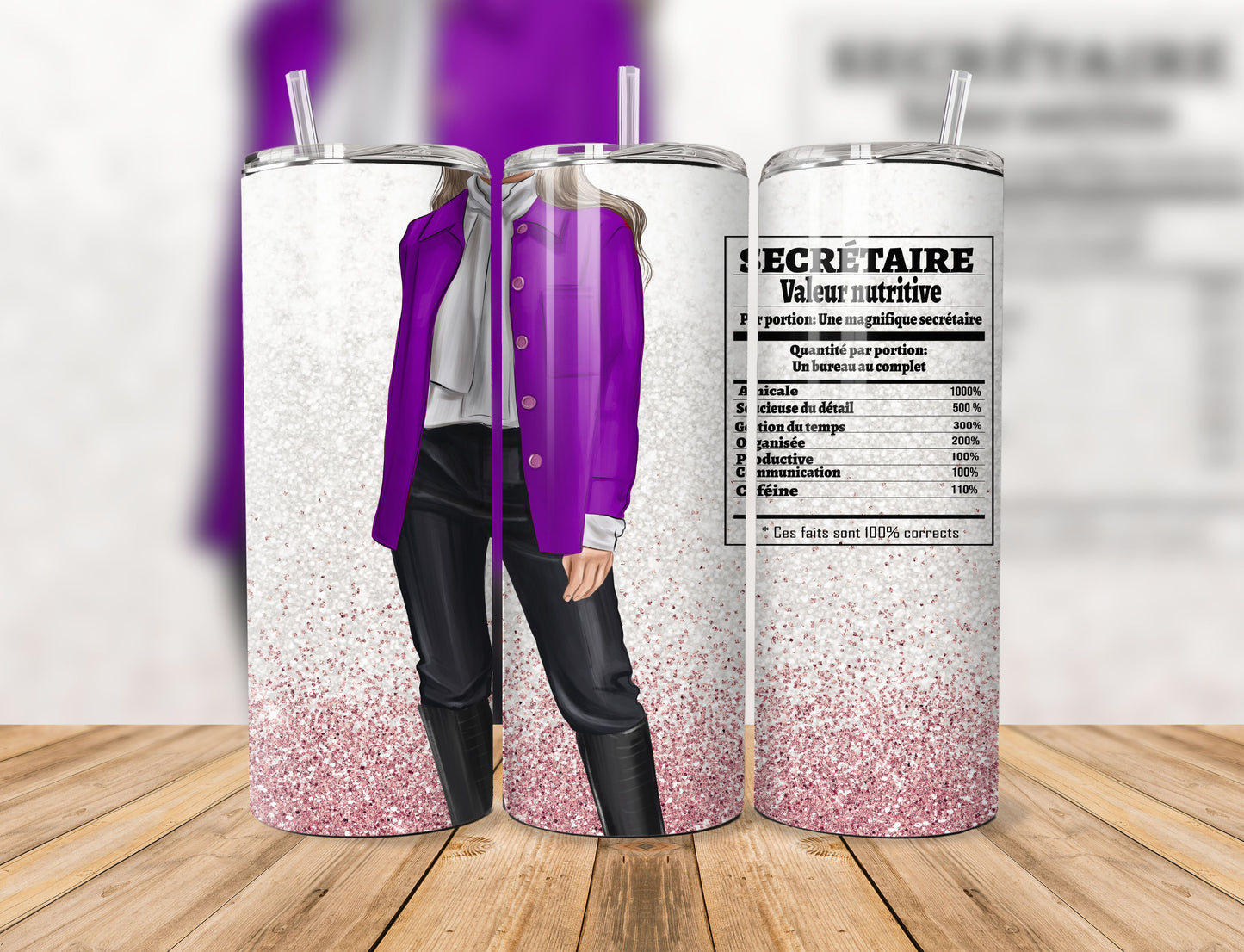 Tumbler Straight 20oz | Secretary (Values)