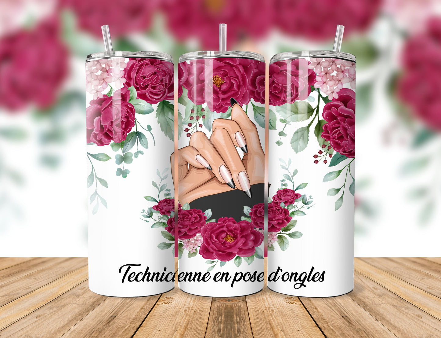 20oz Straight Tumbler | Nail Technician