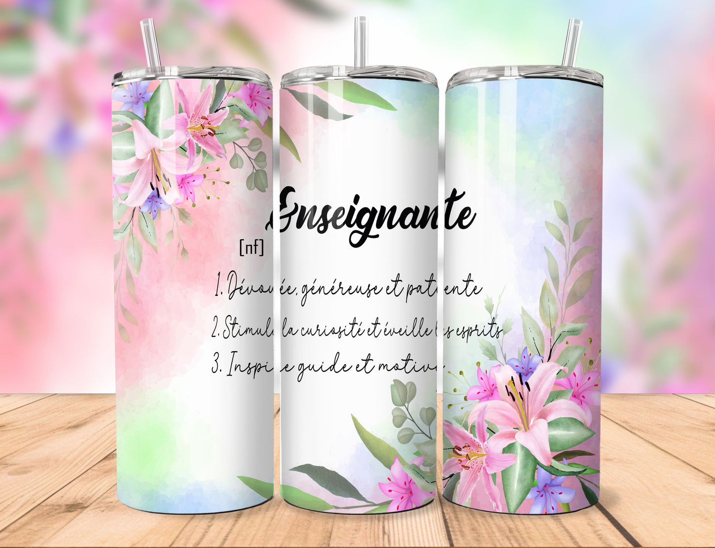 Ensemble-cadeau pour Enseignant.e | Tumbler (gobelet) 20oz et chaussettes
