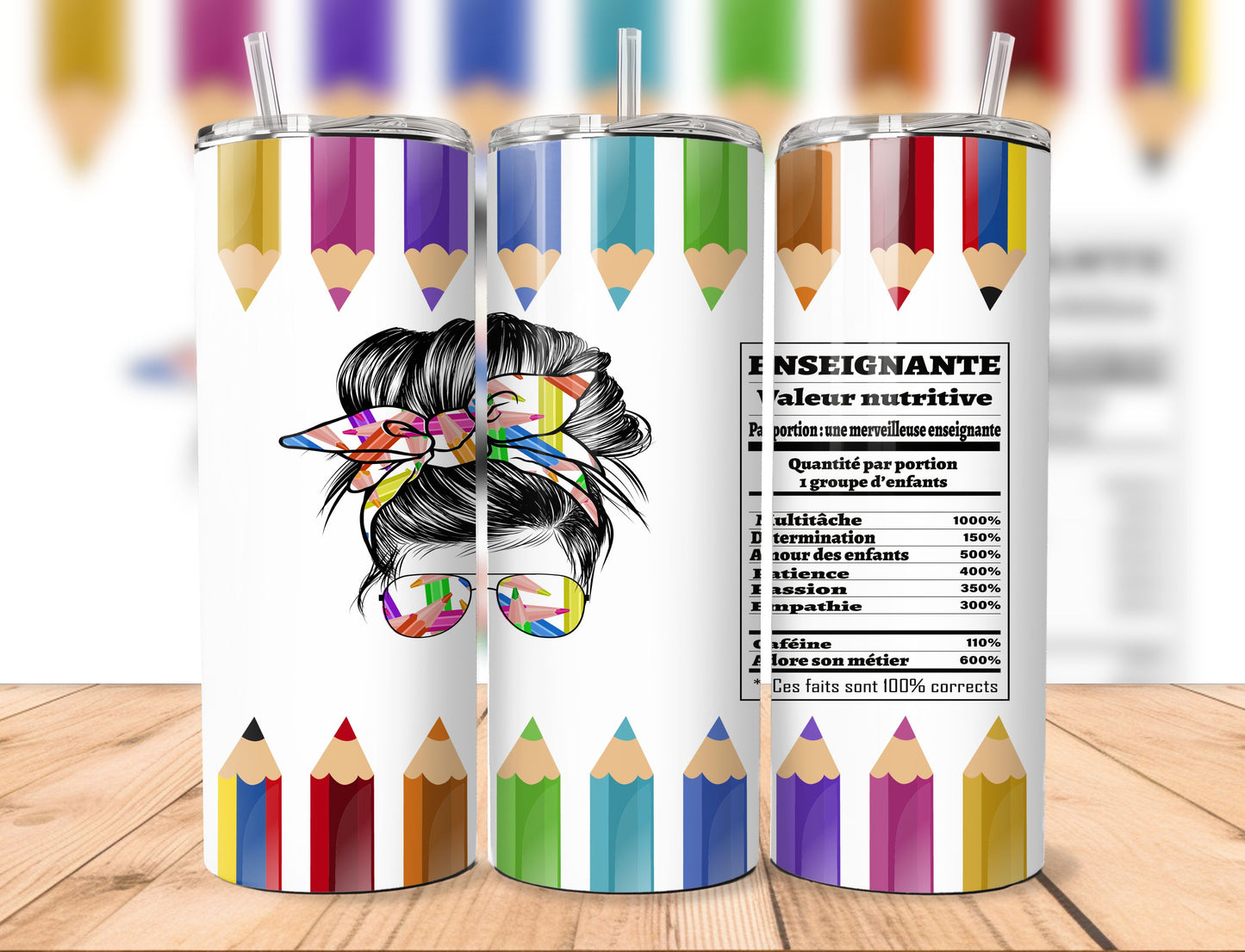 Ensemble-cadeau pour Enseignant.e | Tumbler (gobelet) 20oz et chaussettes