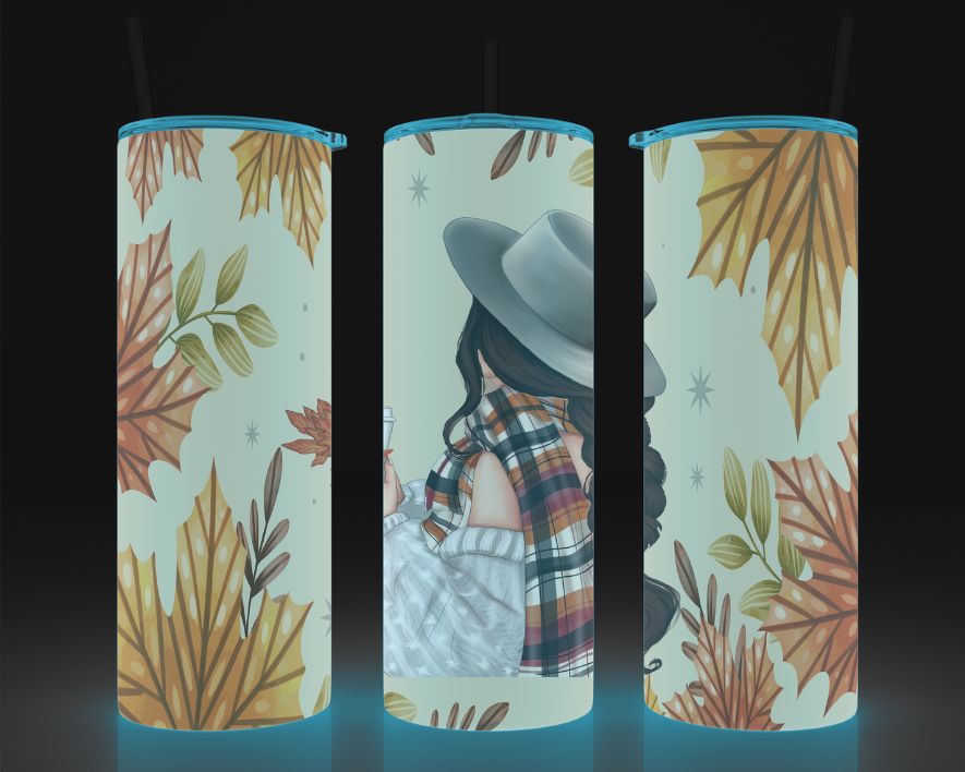 Tumbler (Gobelet) | Fille d'automne (Cheveux Bruns, Blonds ou Roux)