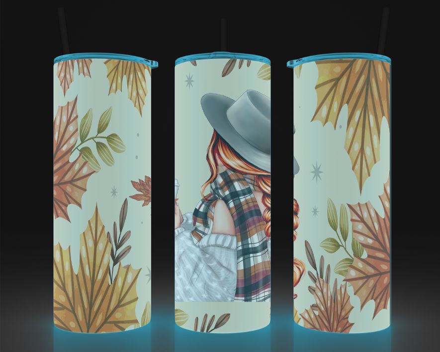 Tumbler (Gobelet) | Fille d'automne (Cheveux Bruns, Blonds ou Roux)