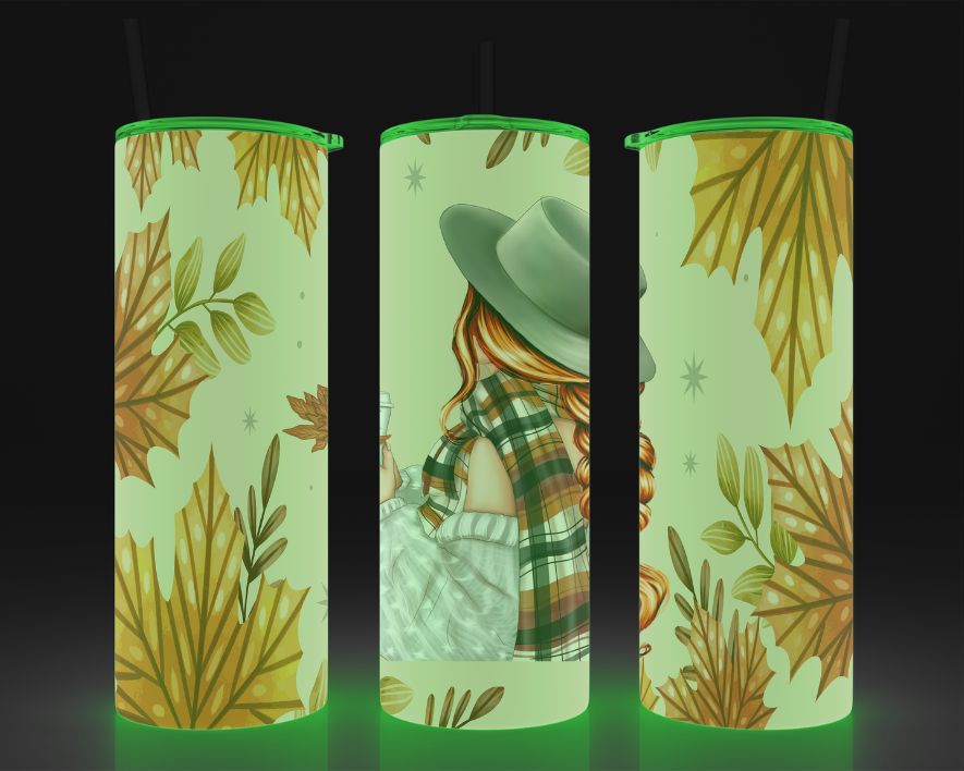 Tumbler (Gobelet) | Fille d'automne (Cheveux Bruns, Blonds ou Roux)