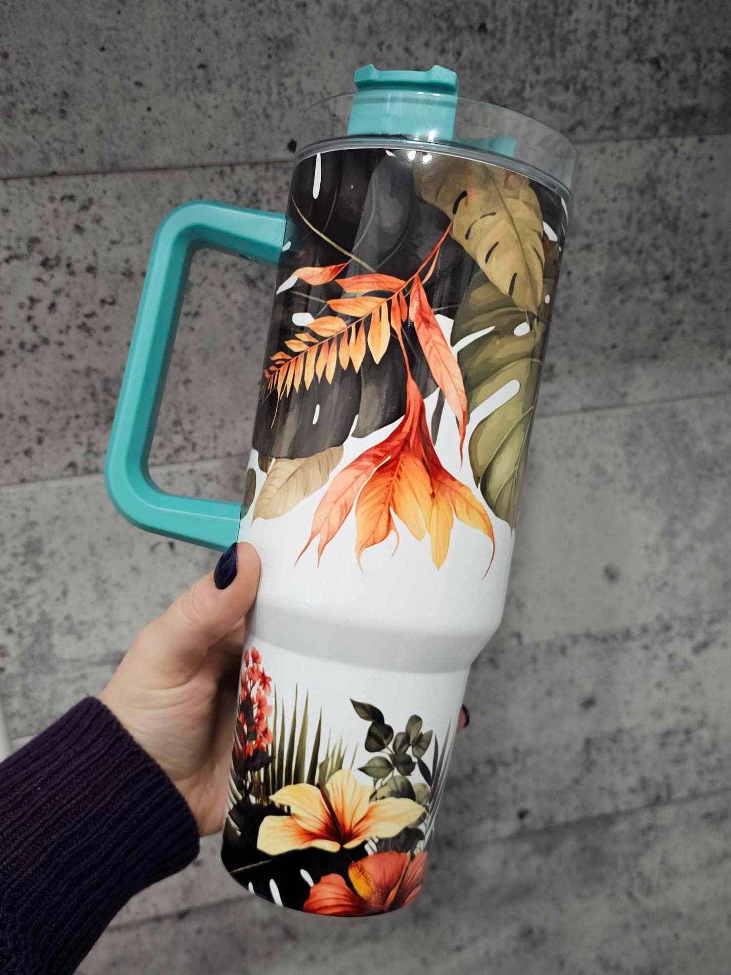 Tumbler (Gobelet) 40oz | Fleurs Tropicales