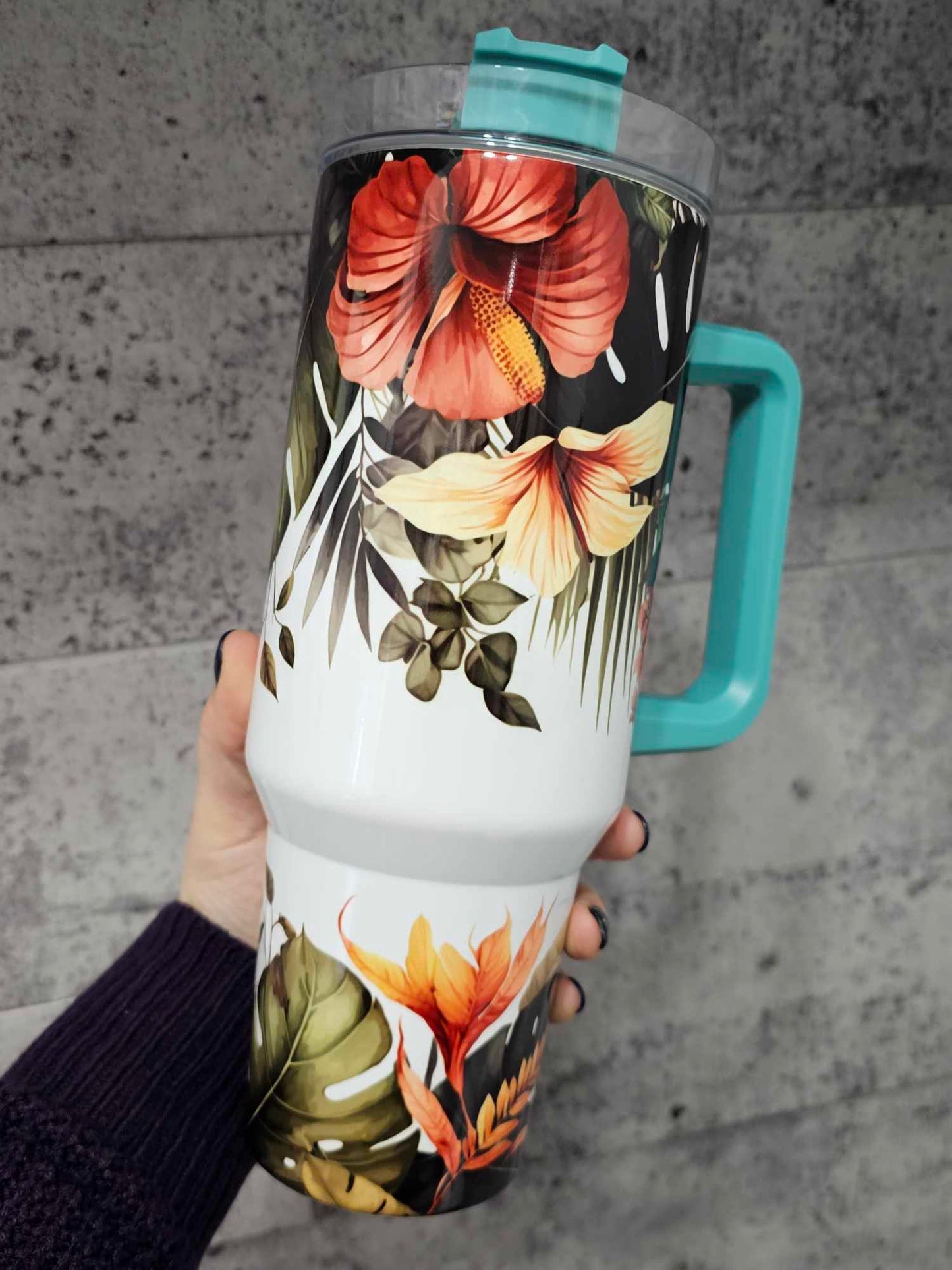 Tumbler (Gobelet) 40oz | Fleurs Tropicales