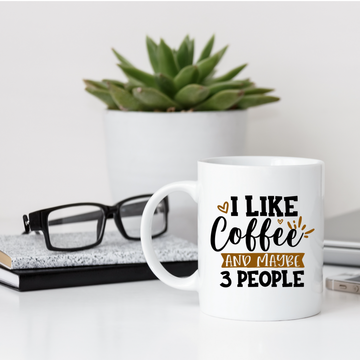 12oz or 15oz Mug ''I like coffee and maybe 3 people'' | French or English of your choice