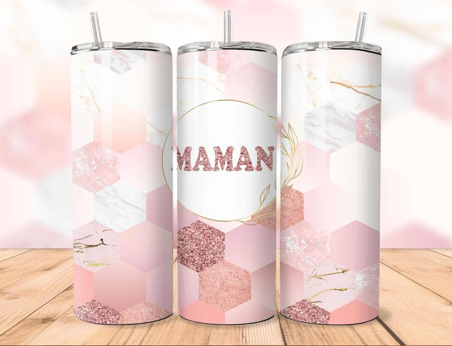 Tumbler (Gobelet) | Maman Hexa Rose