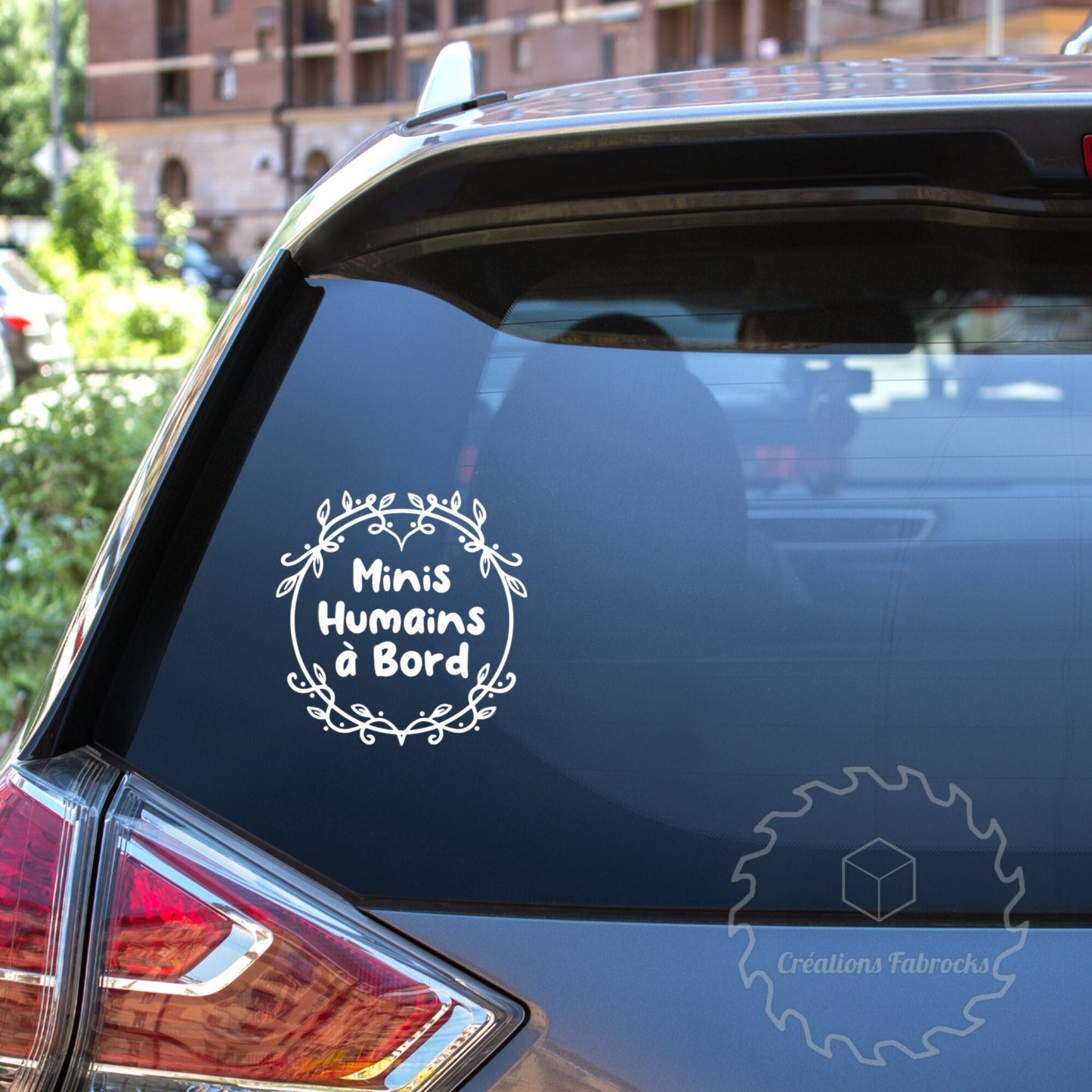 Décalque pour voiture ''Minis Humains à Bord'' | Plusieurs modèles