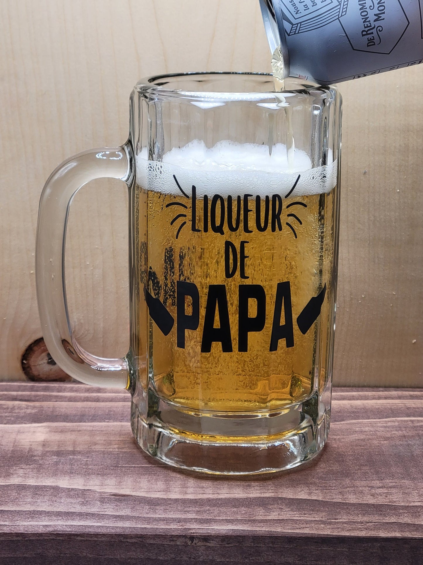 Beer Glass with Handle (Buck) 16oz | Papa's Liqueur