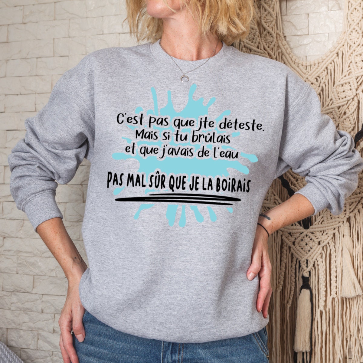 Sweater "It's not that I hate you..."