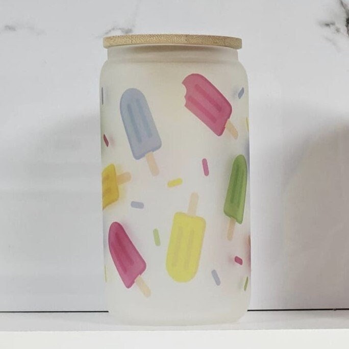 Verre style canette 16oz | Can Glass 16oz | Givré | Popsicle