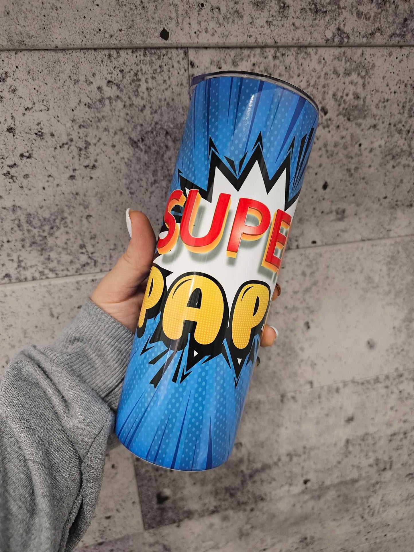 Imperfect * Tumbler Straight 20oz | Super Dad ''Comic''