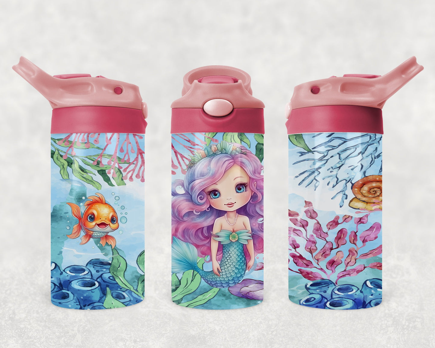 Tumbler ''Fliptop'' pour enfants 12oz | Sirène
