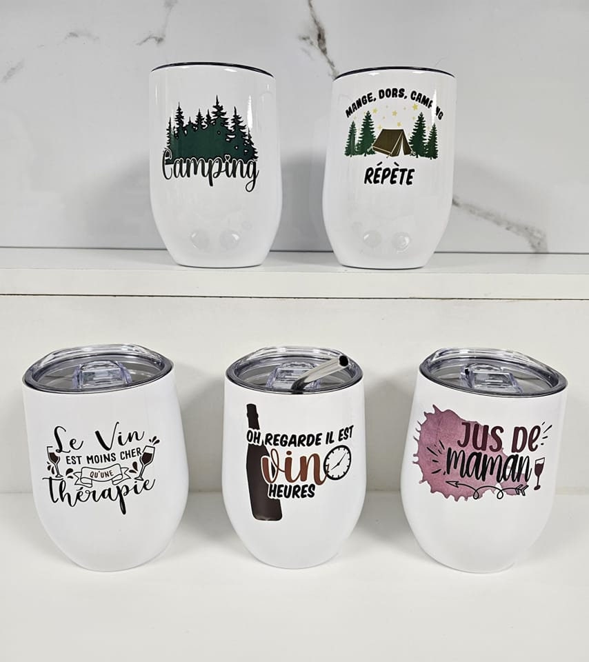 12oz Insulated Wine Glass | I raised... There is nothing that can scare me anymore!