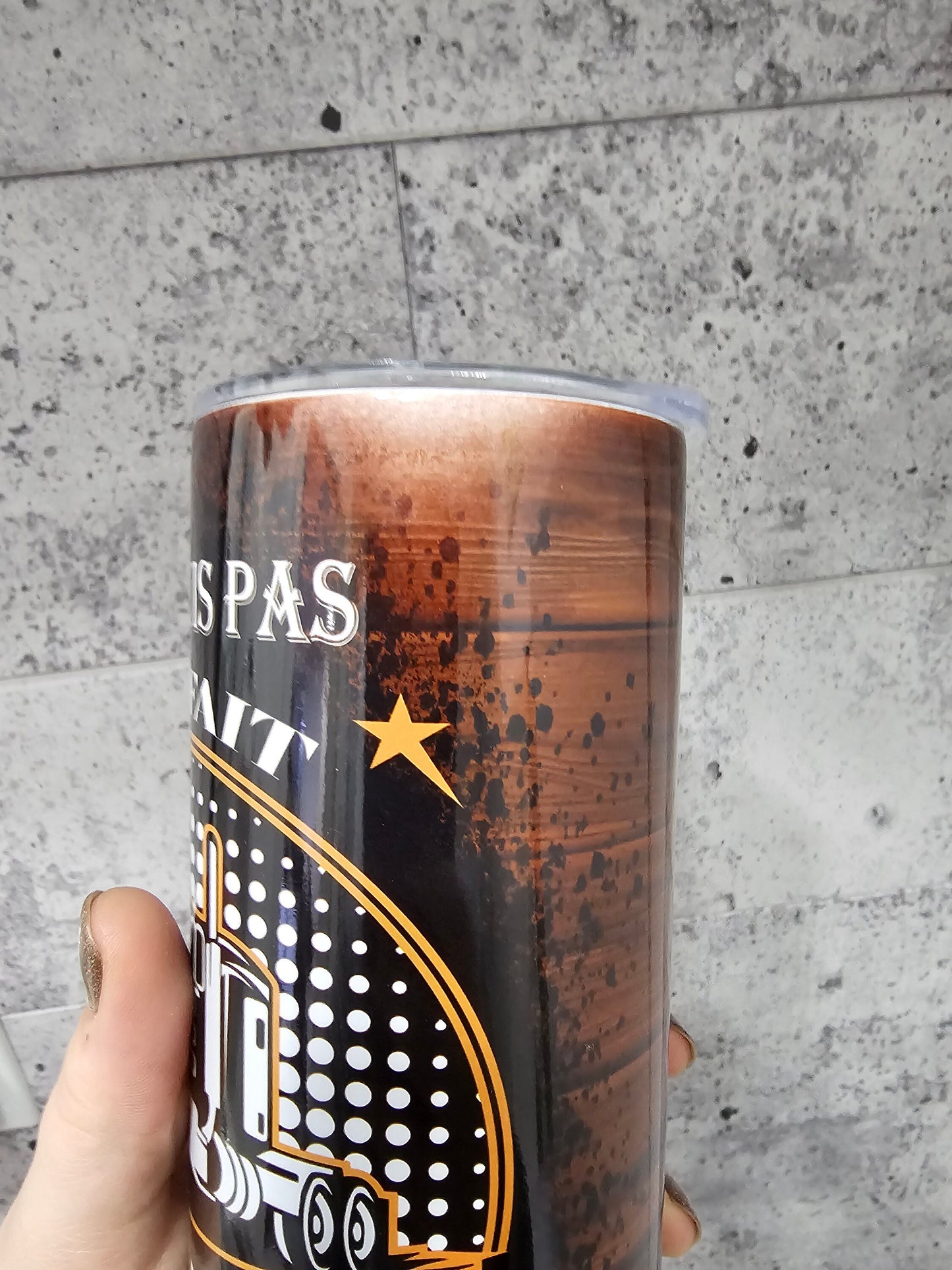 Imparfait * Tumbler (gobelet) Straight 20oz | Je suis Camionneur