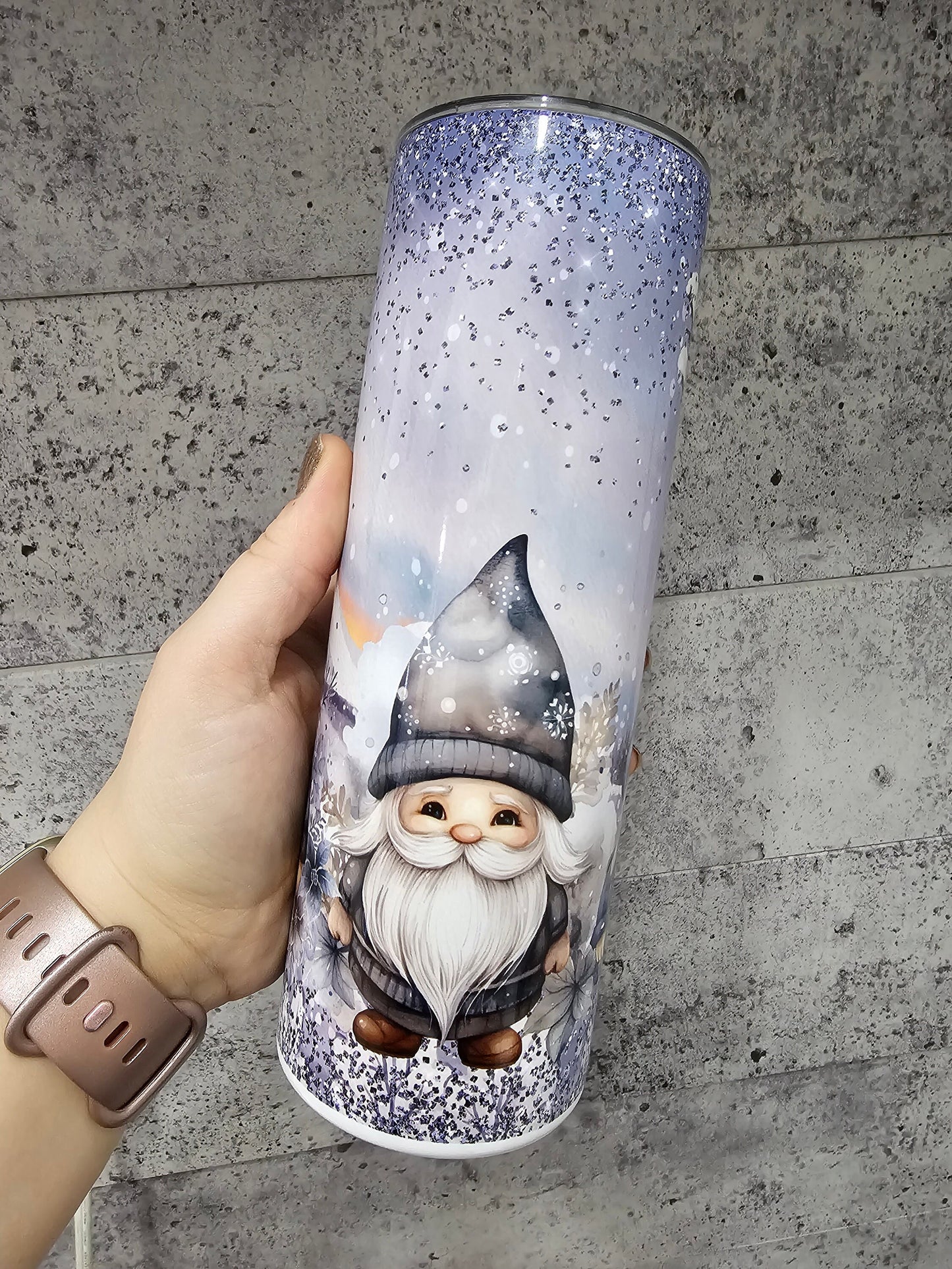 Tumbler (Gobelet) | Gnomes bleus d'hiver