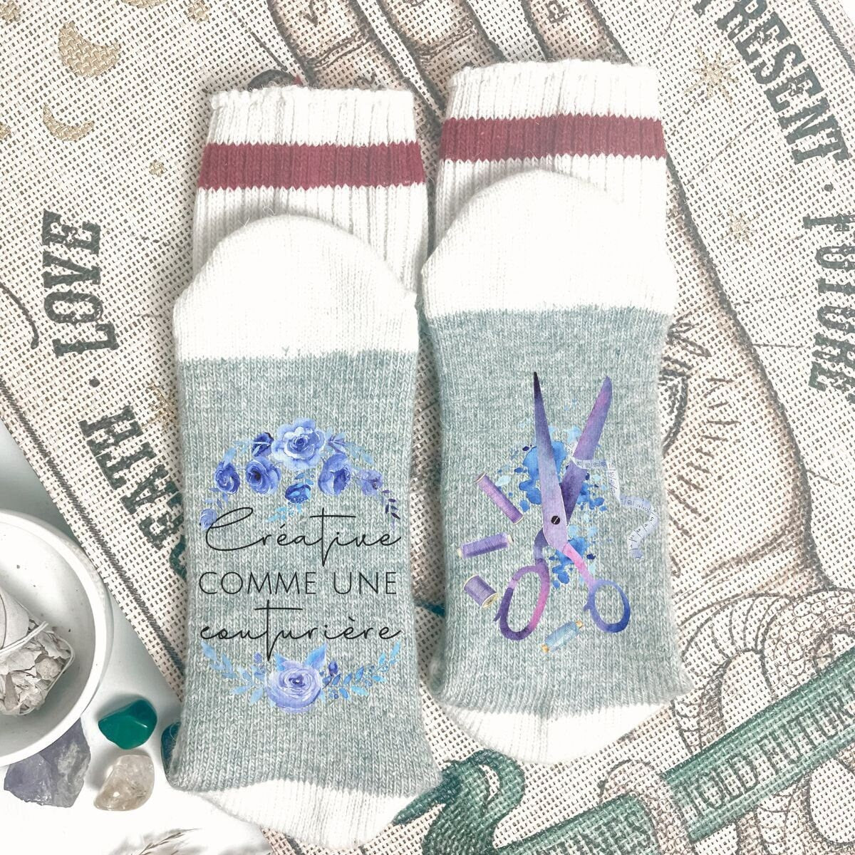 Bas chaussettes style ''Chalet'' | Créative comme une couturière