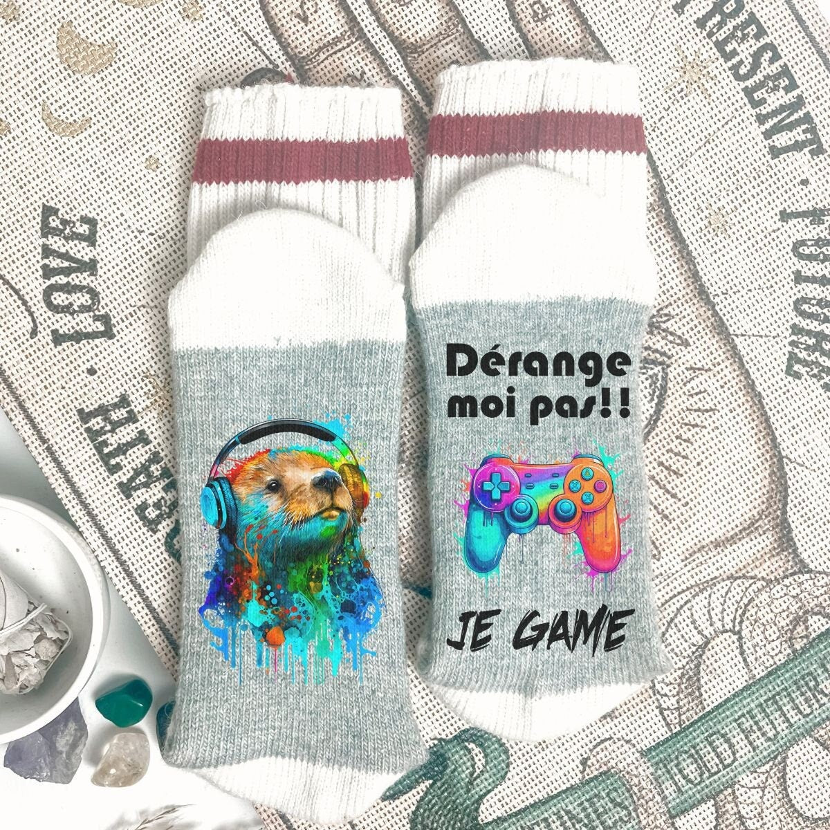 Bas chaussettes style ''Chalet'' | Dérange moi pas !! Je Game