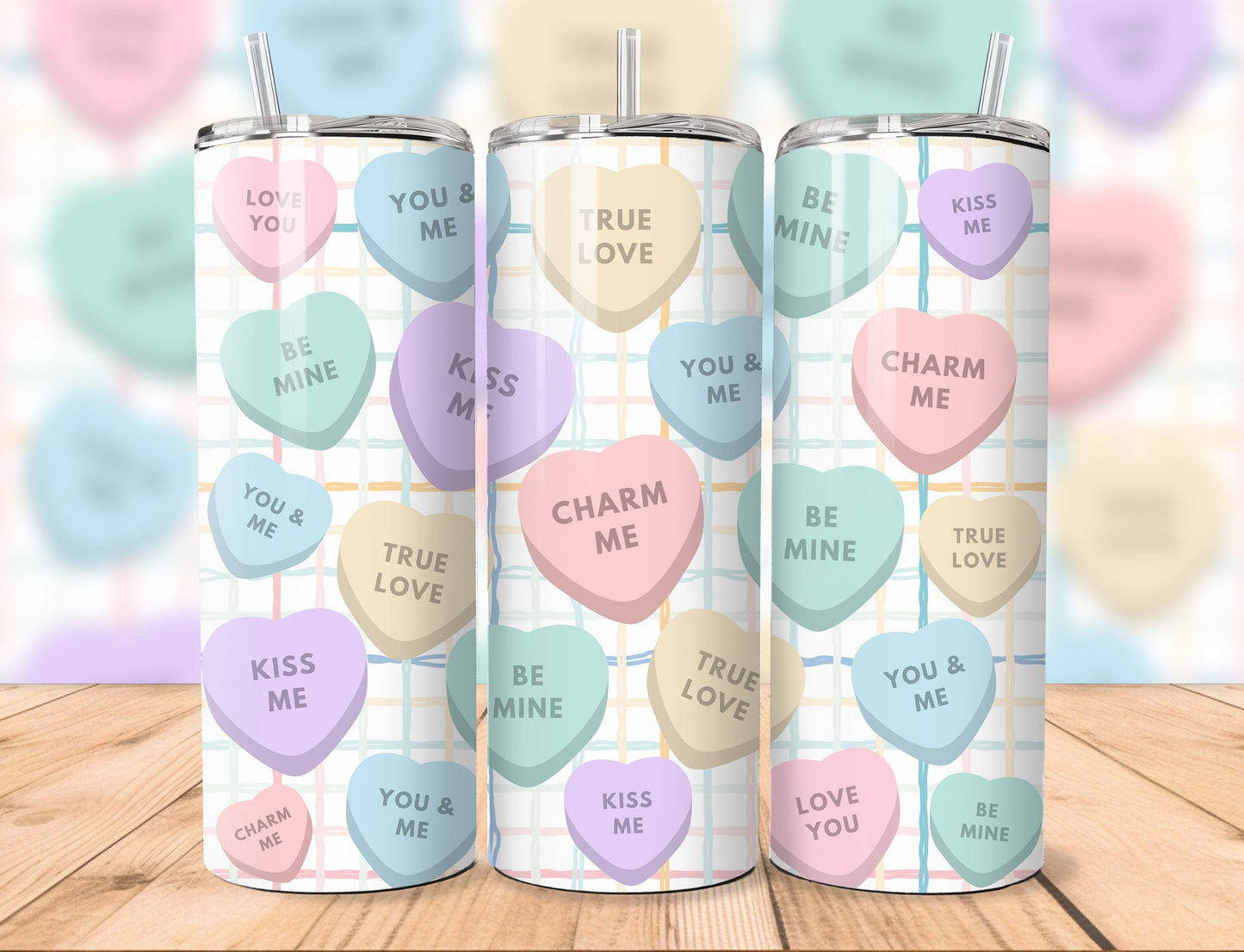 Straight Tumbler 20oz | Valentine Candy