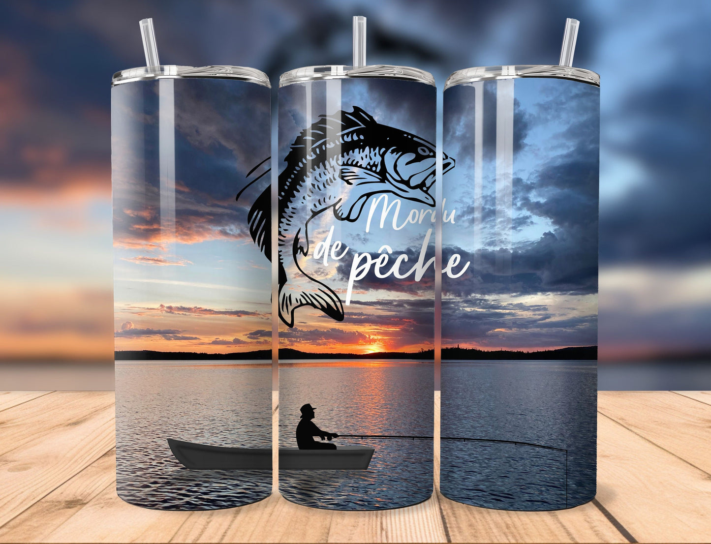 20oz Straight Tumbler | Fishing Lover