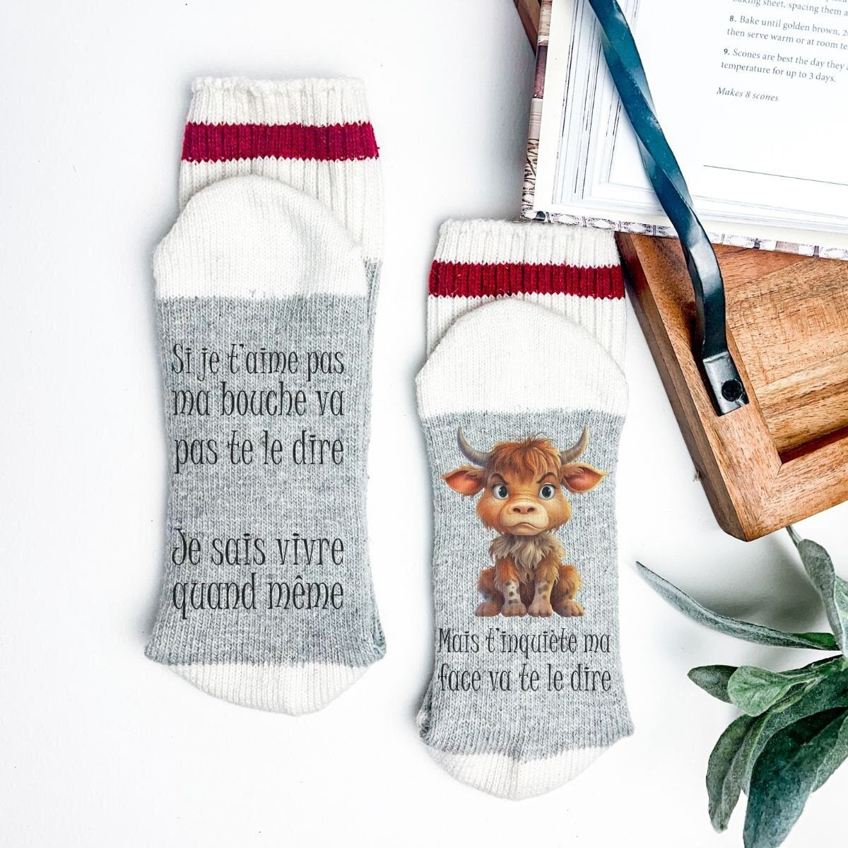 Bas chaussettes style ''Chalet'' | Si je t'aime pas, ma bouche va pas te le dire, je sais vivre quand même...