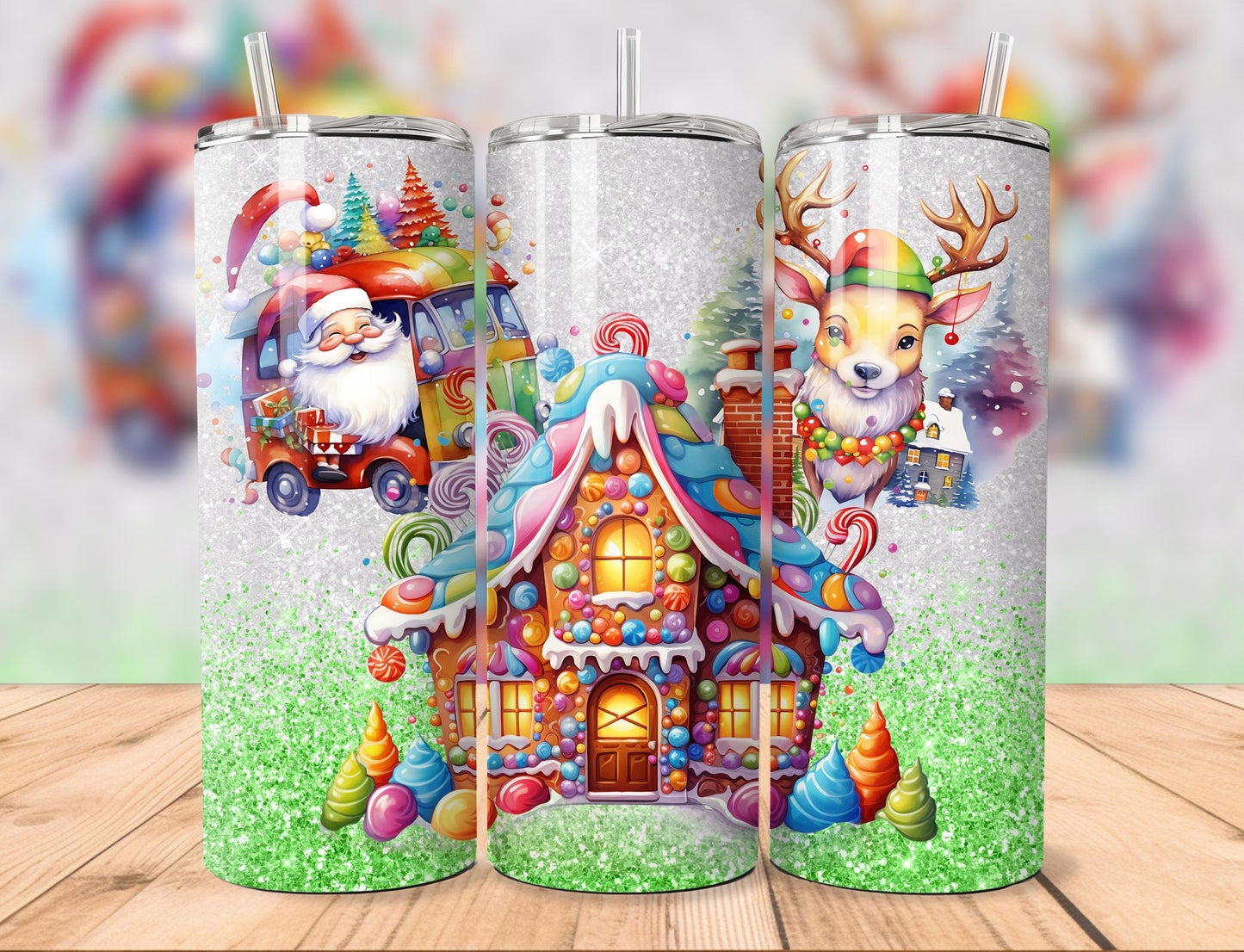 20oz Straight Tumbler | Homemade Gingerbread Christmas