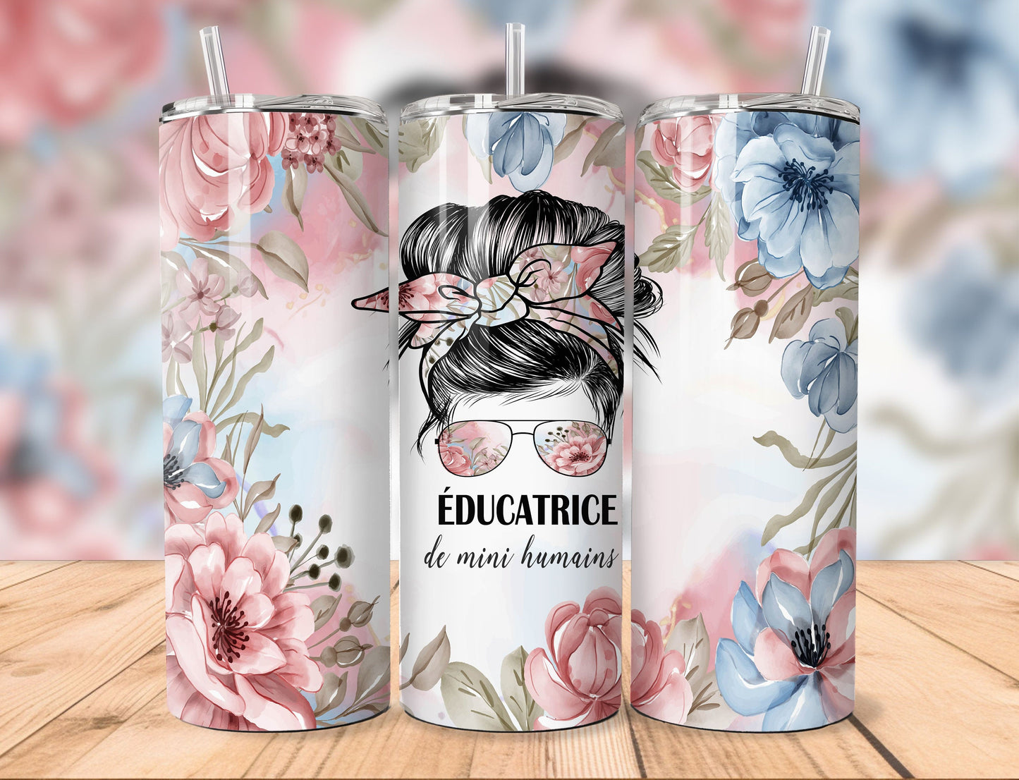 Tumbler (Gobelet) | Éducatrice de mini humains fleurs