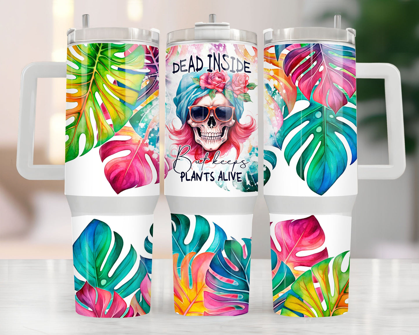 Tumbler (Gobelet) 40oz | Dead inside but keeps plants Alive