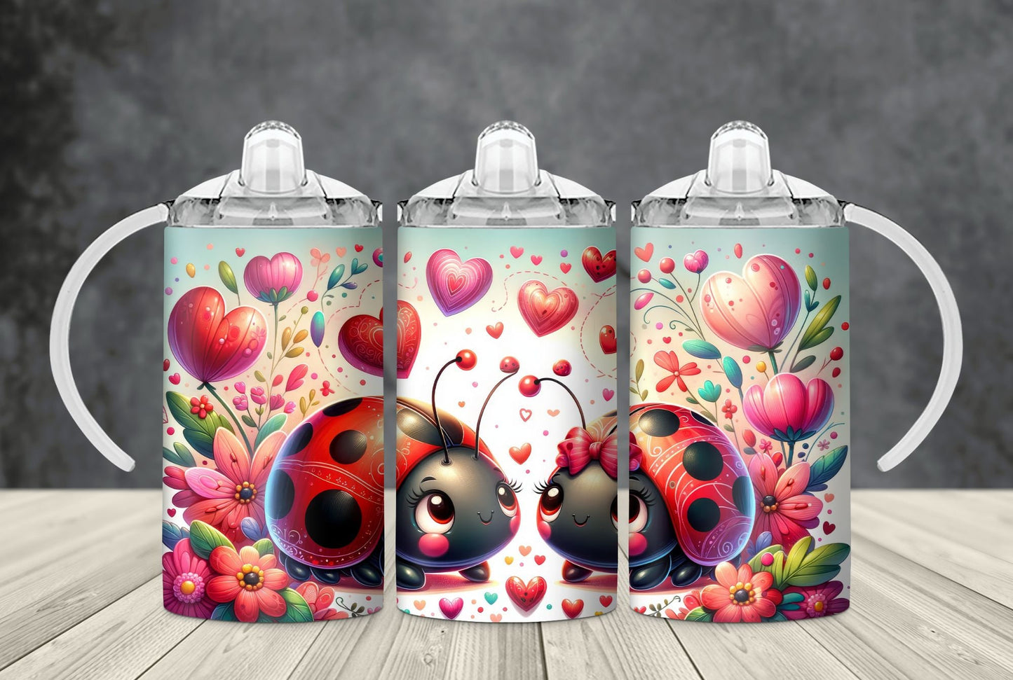 12oz Sippy Cup Tumbler for Kids | Ladybugs
