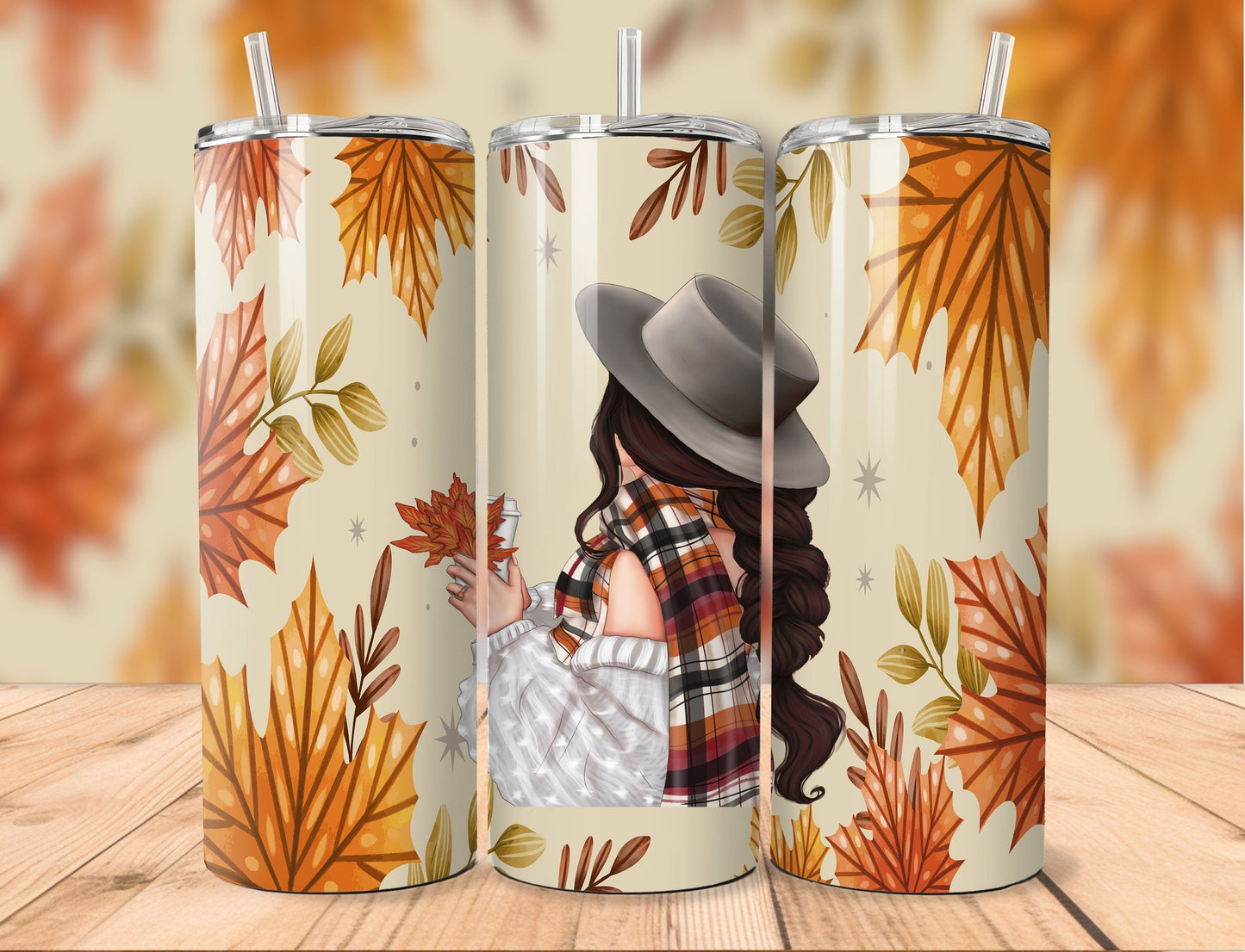 Tumbler (Gobelet) | Fille d'automne (Cheveux Bruns, Blonds ou Roux)