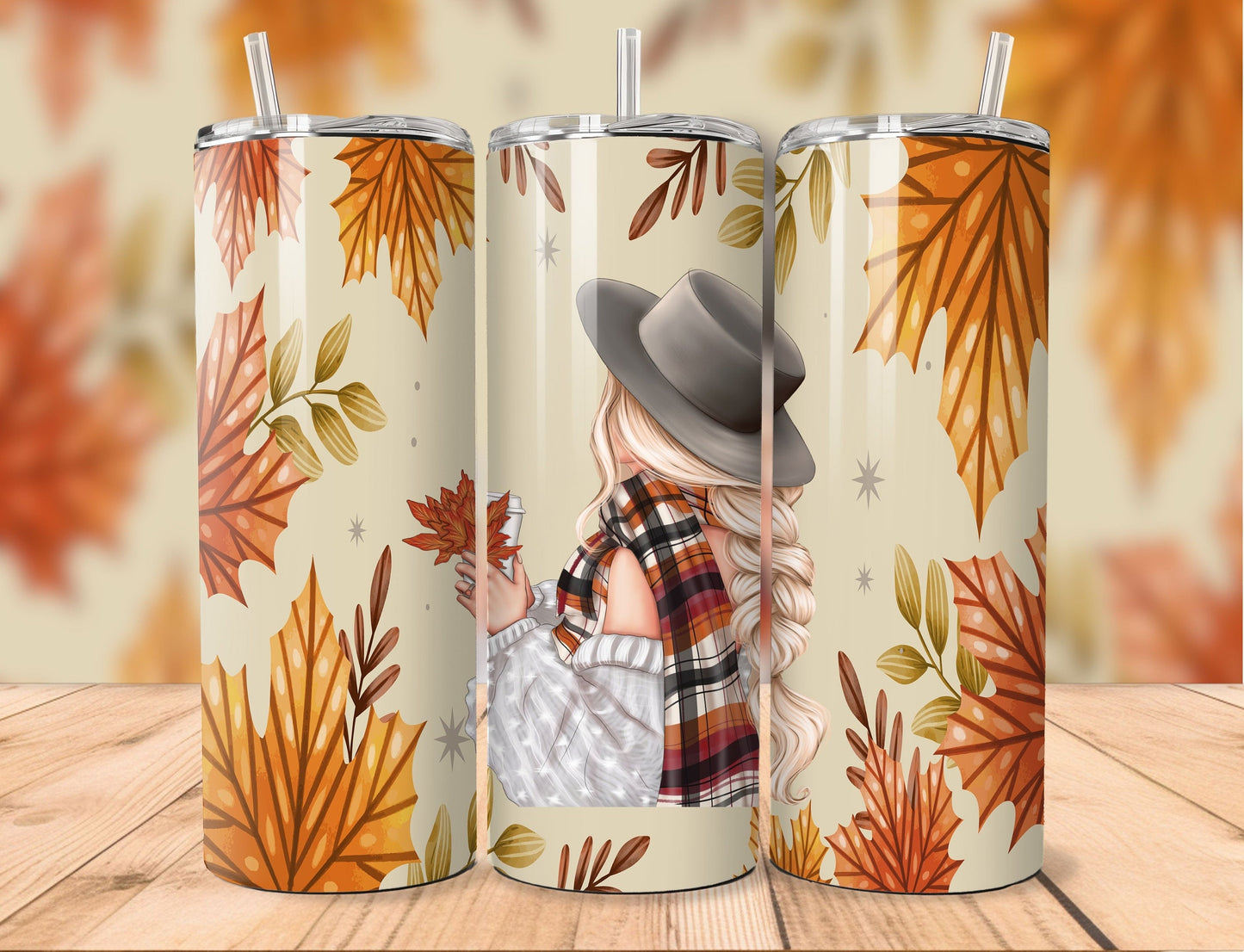Tumbler (Gobelet) | Fille d'automne (Cheveux Bruns, Blonds ou Roux)