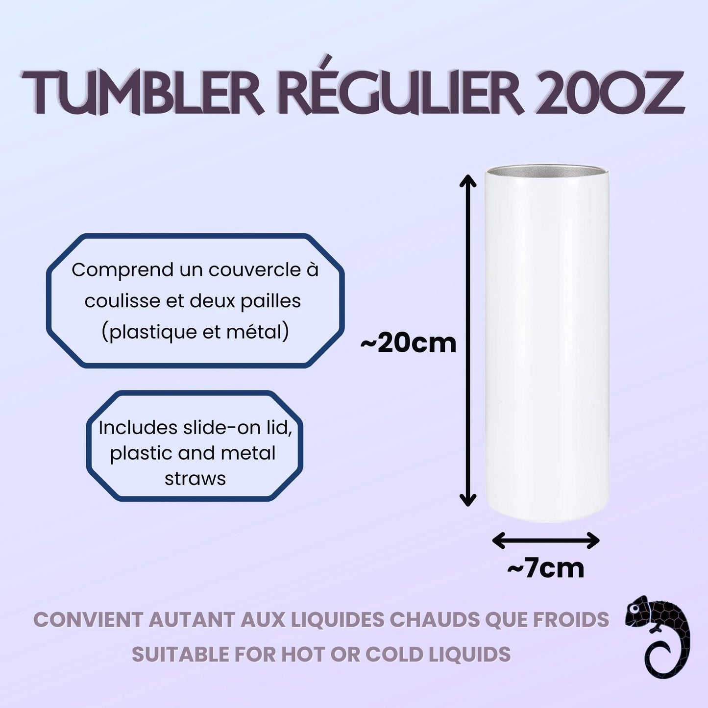Imparfait * Tumbler (gobelet) Straight 20oz | Manette NES