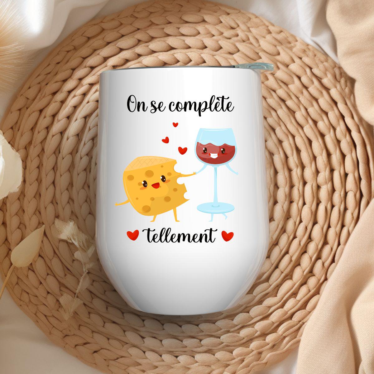 Verre à Vin 12oz Isothermique | On se complète tellement