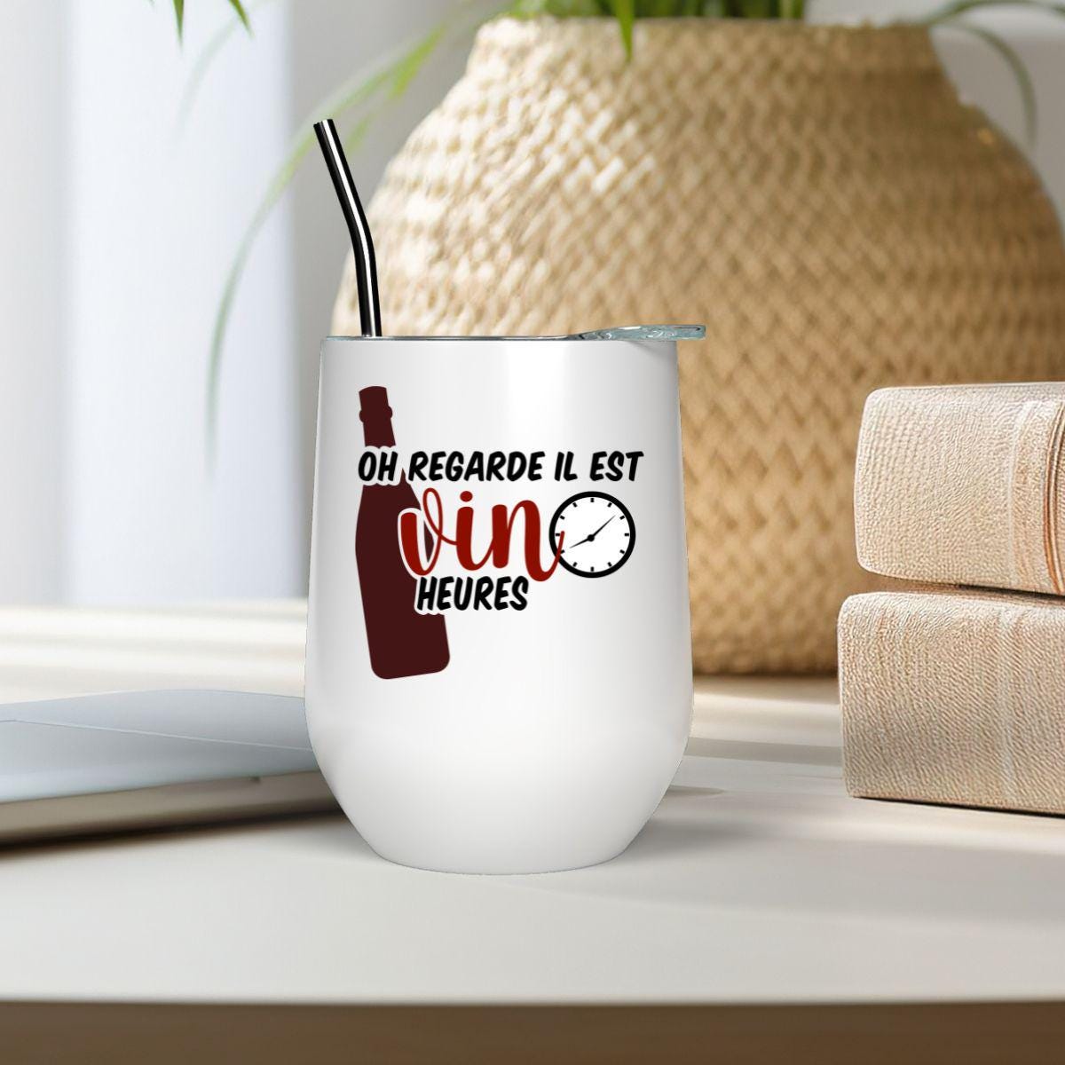 Verre à Vin 12oz Isothermique | Il est Vin Heures