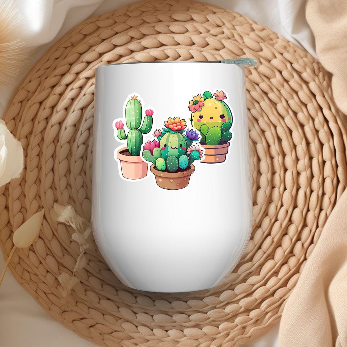 12oz Insulated Wine Glass | Cactus