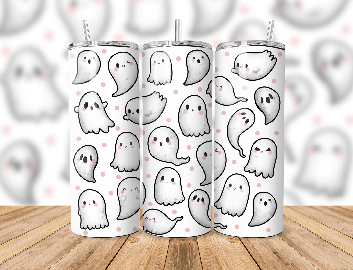 Staight Tumbler 20oz | Ghosts