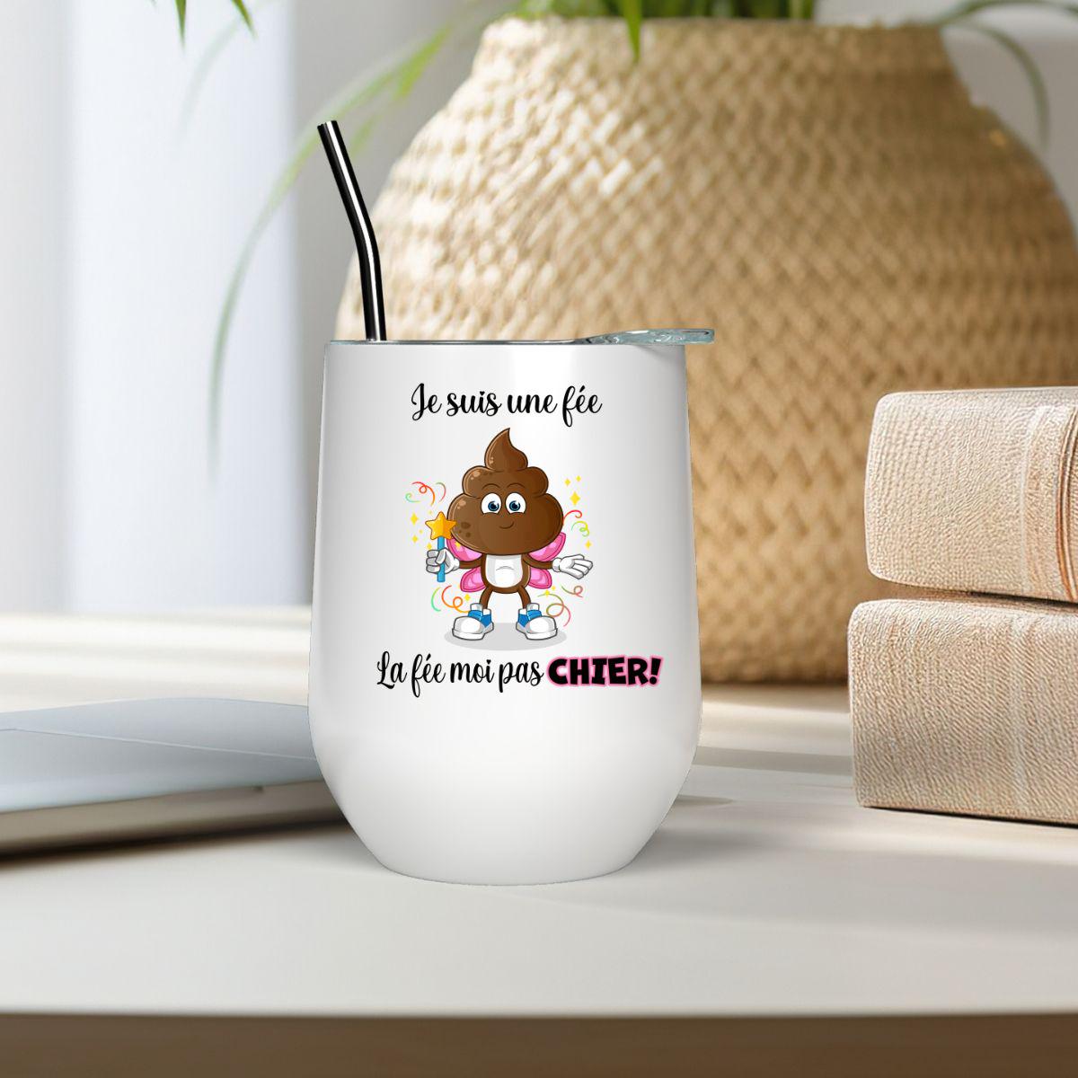 Verre à Vin 12oz Isothermique | La fée moi pas chier