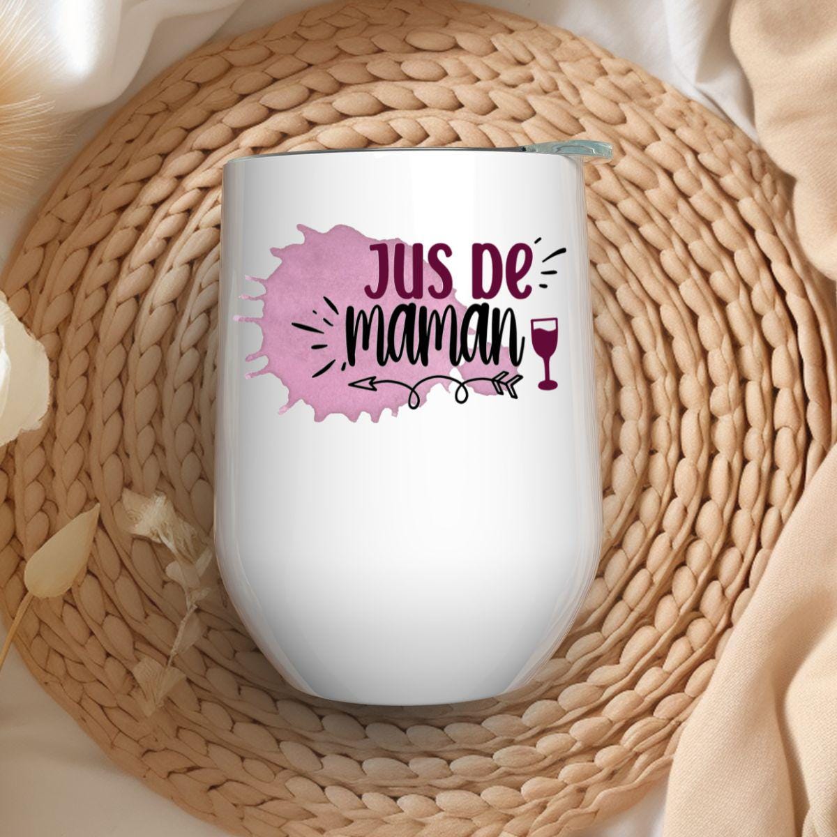 Verre à Vin 12oz Isothermique | Jus de Maman