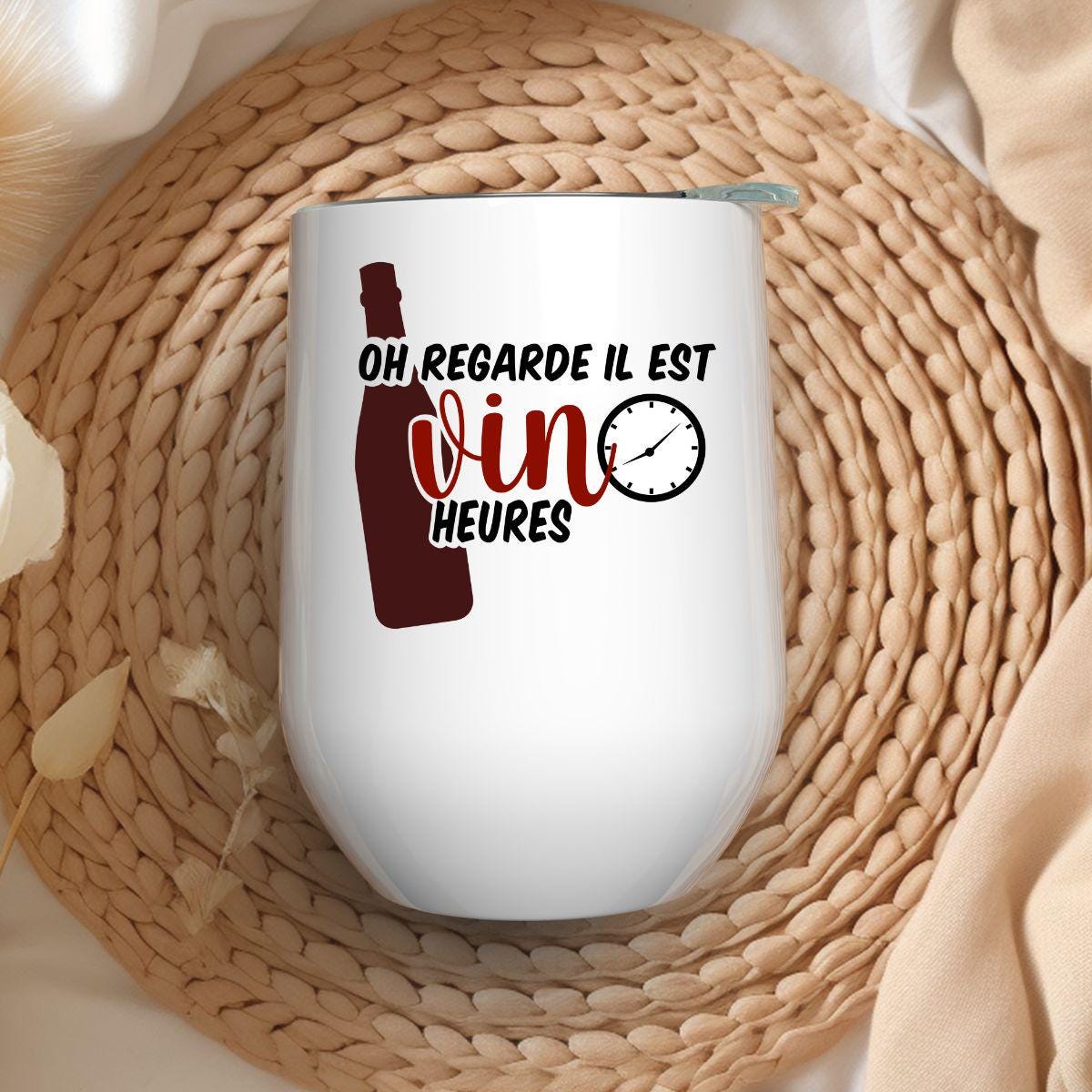 Verre à Vin 12oz Isothermique | Il est Vin Heures